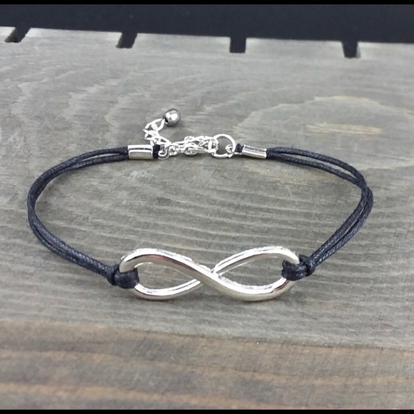 Infinity Charm Cord Bracelet - Picture 2 of 2